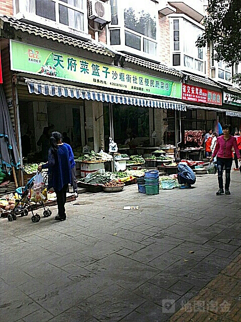 天府菜篮子沙堰街社区便民蔬菜店