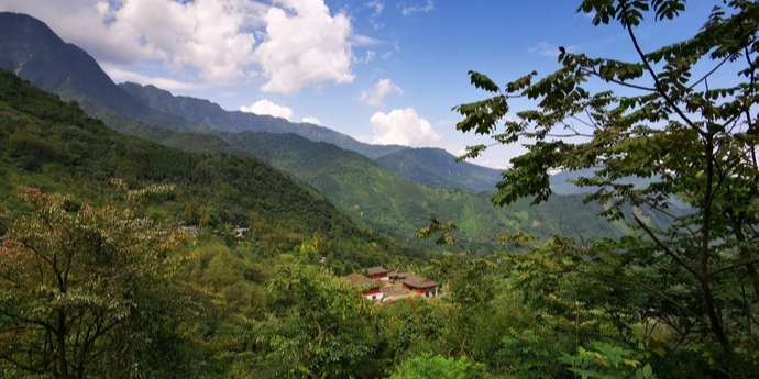 大邑县雾山图片