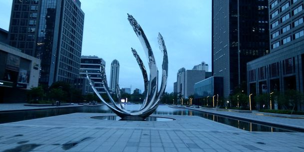 宁波东部新城中央广场图片