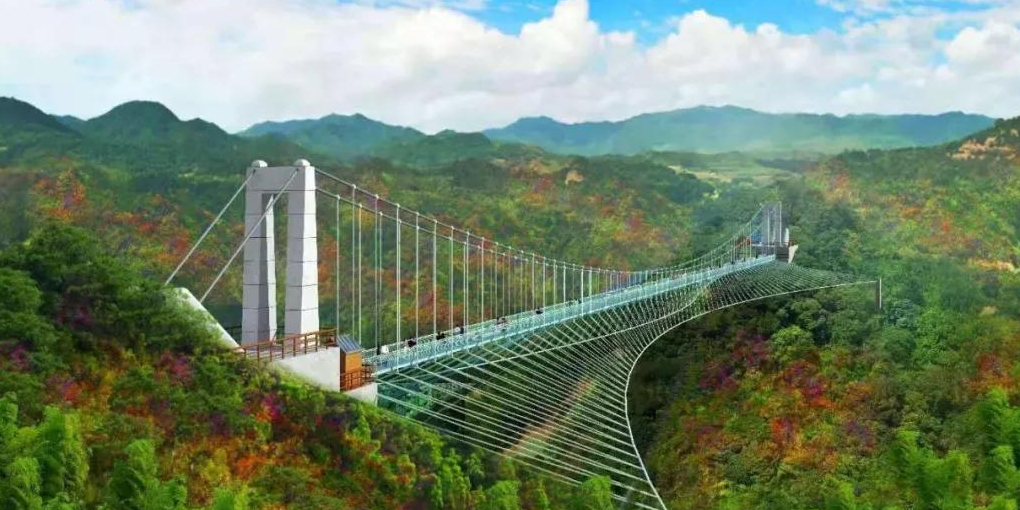 融安县旅游景点玻璃桥图片