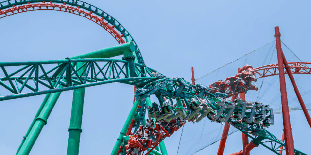 长春梦幻乐园三环过山车