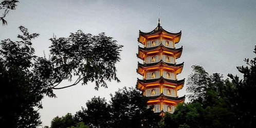 三层六角楼阁密宗塔