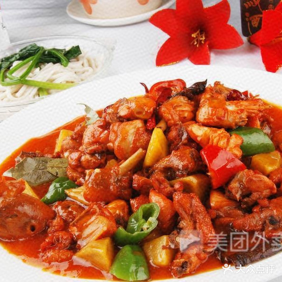 嘎子小盘鸡拌面