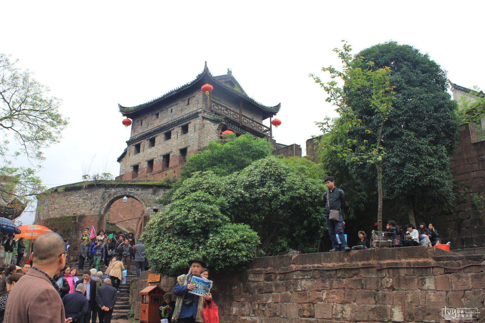 古镇 名胜古迹 风景区 旅游景点 旅游城镇  凤凰老城楼(北门城楼)共