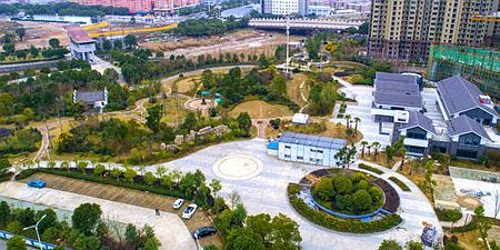 中央绿轴上陡门浦公园