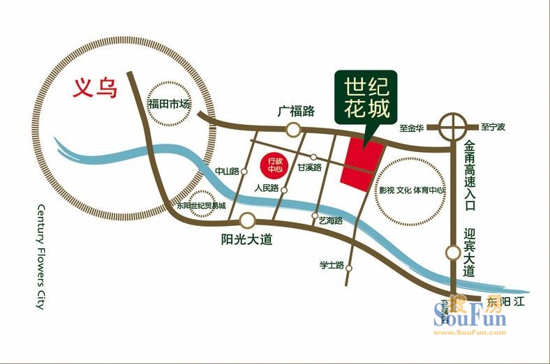 浙江省金华市东阳市世纪花园(艺海北路西140米)