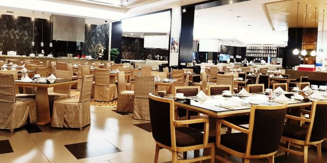 五洲宾馆·紫荆阁自助西餐厅·后庭院景(深圳五洲宾馆店)