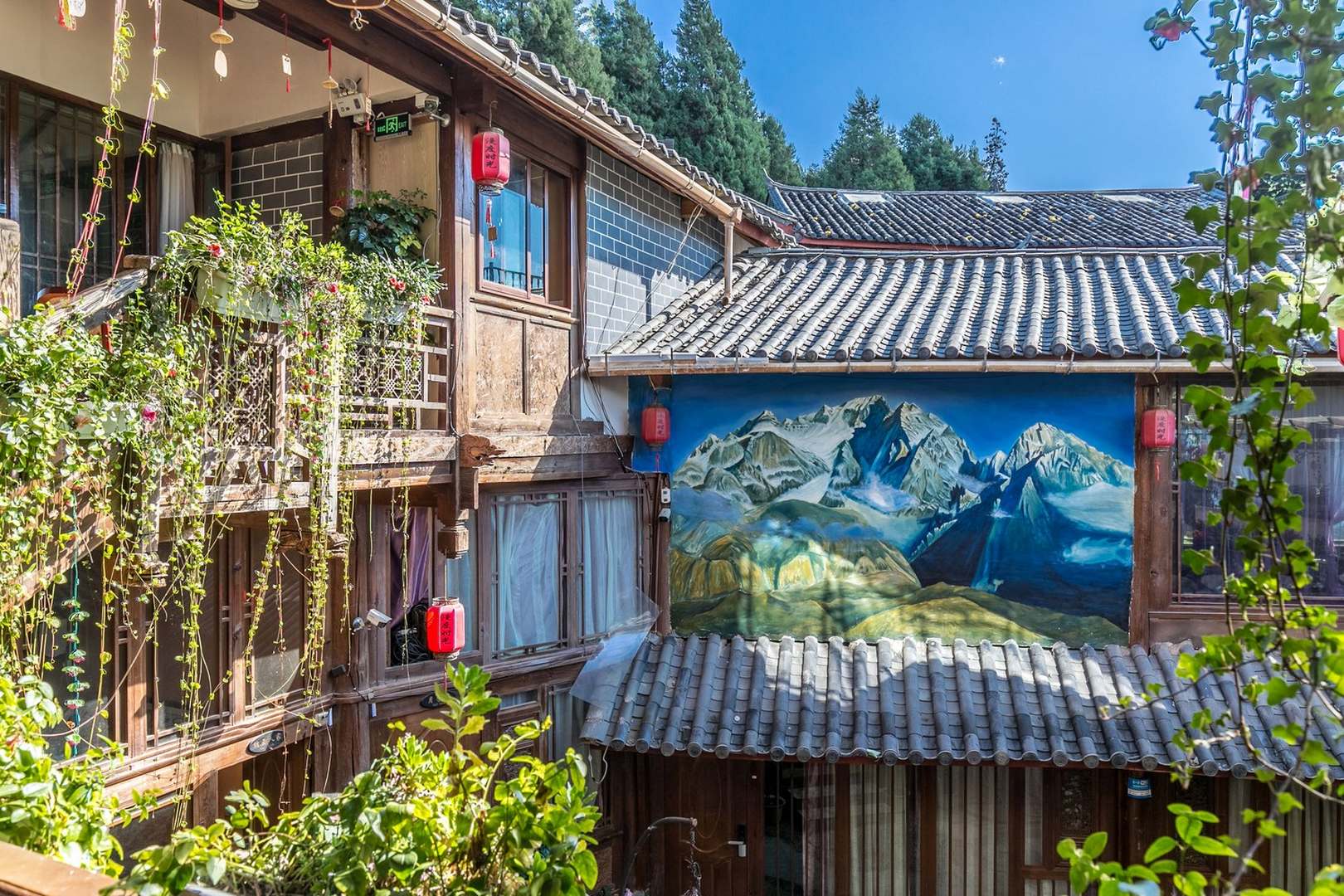 漫度时光雪景客栈