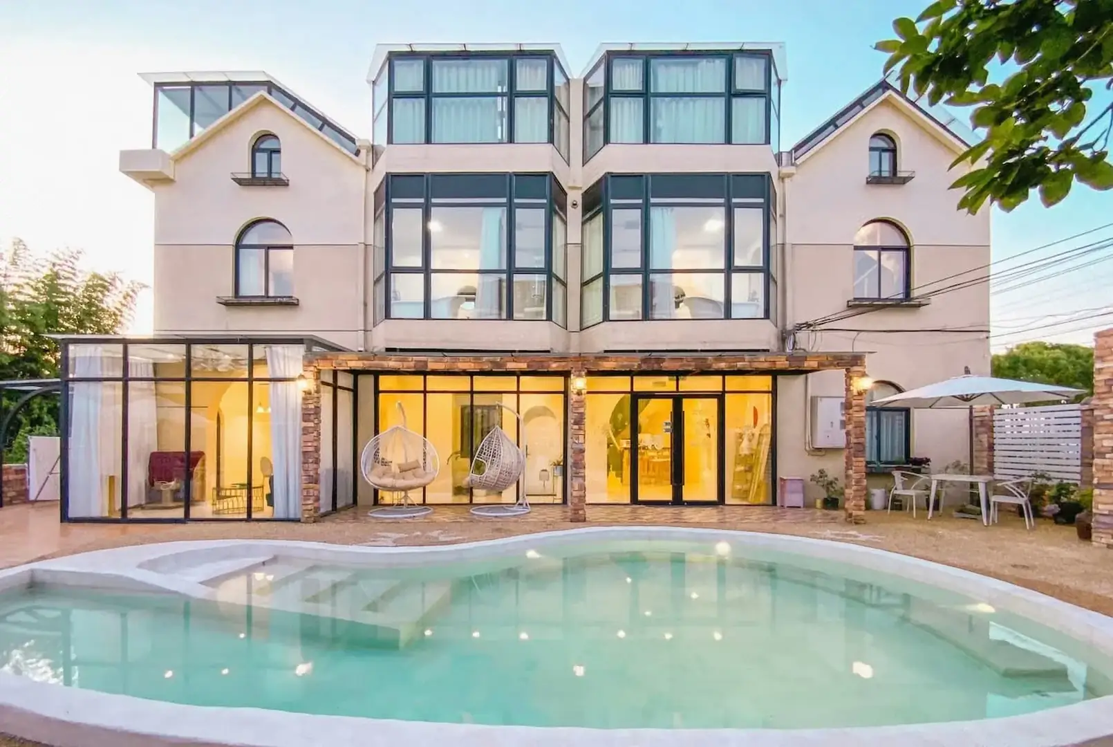 山野·宿心温泉泳池轻奢别墅(美的鹭湖森林度假区店)